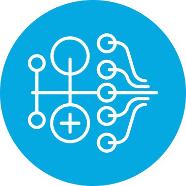 Devre kartı simgesi. Teknoloji konsepti vektör illüstrasyonu.