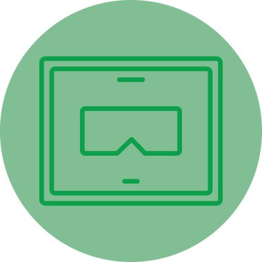 Benzersiz tablet ekran vektör simgesi