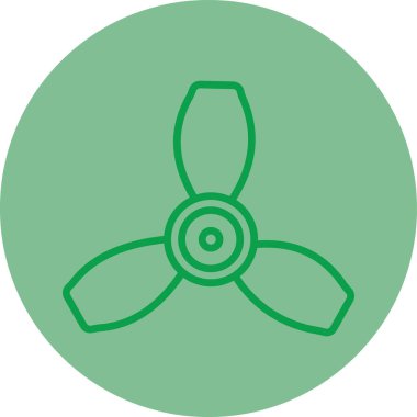 Benzersiz fan çizgisi vektör simgesi