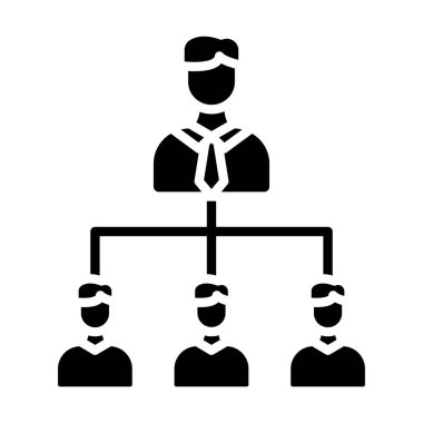 hiyerarşi vektör simgesi. düz tasarım sembolü beyaz arkaplanda izole edildi