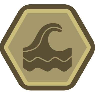 Bir gemi simgesinin vektör çizimi