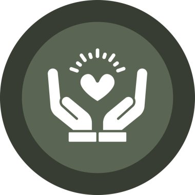 Bir kalp simgesinin vektör illüstrasyonu