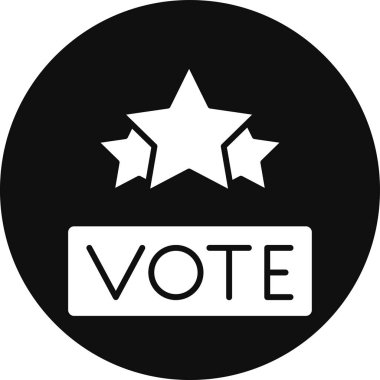 Oylama simgesi vektör çizimi