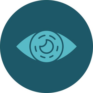 Bir göz simgesinin vektör illüstrasyonu