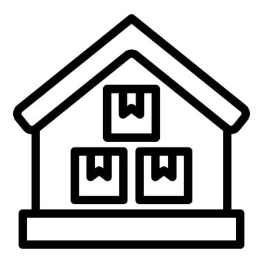 ev simgesi vektör illüstrasyonu