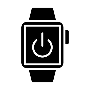 akıllı saat simge vektör illüstrasyonu