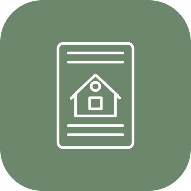 Vektör illüstrasyon simgesi, ev simgesi, ev işareti olan ev simgesi