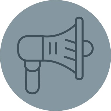 hoparlör vektörü ince çizgi simgesi