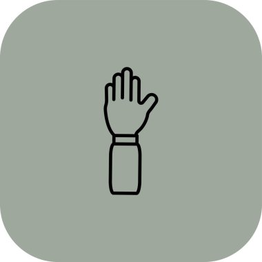 el simgesi vektör illüstrasyonu