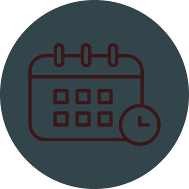 takvim vektör illüstrasyonu modern basit tasarım