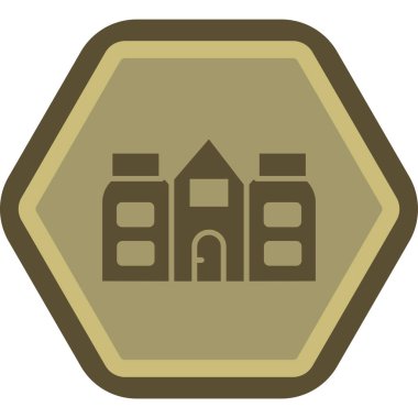 bina simgesi, vektör illüstrasyonu