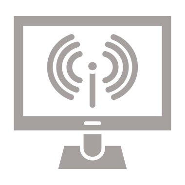 Kablosuz simge, vektör tasarımı ile wifi sinyali