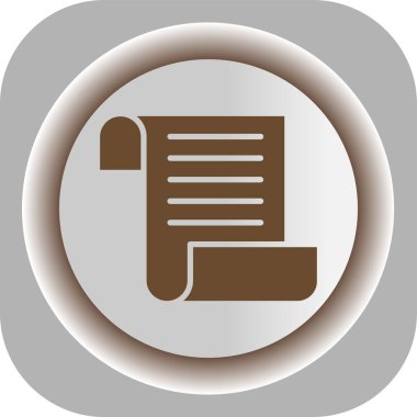 Benzersiz Gazete Vektörü Glyph Simgesi