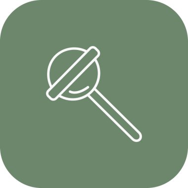 Yeşil ve gri bir simgenin gösterimi