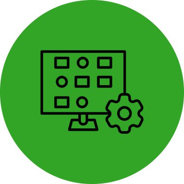 Geliştirme için web simgesi, vektör illüstrasyonu