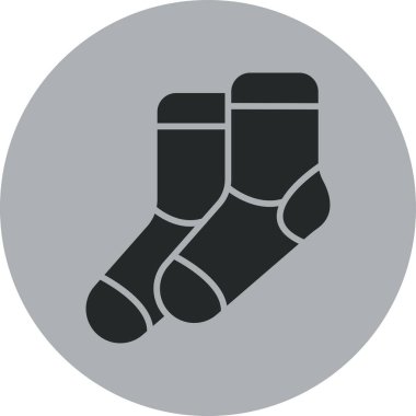 çoraplar düz vektör simgesi