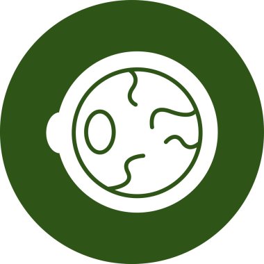 Gezegen Dünya yuvarlak vektör simgesi