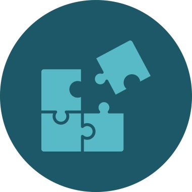 Bulmaca simgesi vektör çizimi