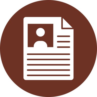 Belge. Web simgesi basit illüstrasyon