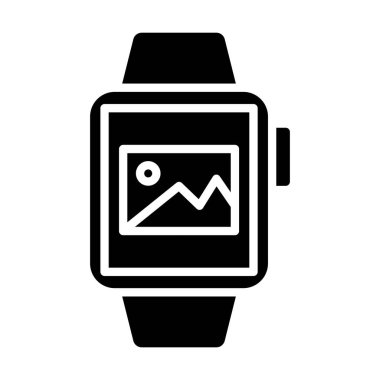 akıllı saat simge vektör illüstrasyonu