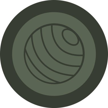 Bir top simgesinin vektör illüstrasyonu