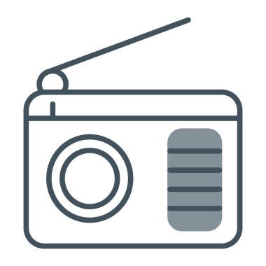 radyo simgesi vektör illüstrasyonu