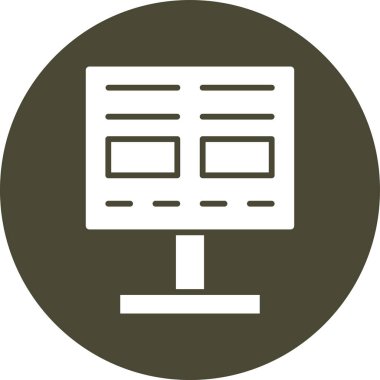 seo modern simgesinin vektör illüstrasyonu