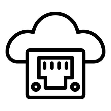 Veri depolama simgesi. Beyaz arkaplanda izole edilmiş web tasarımı için özet veri depolama vektörü simgesi