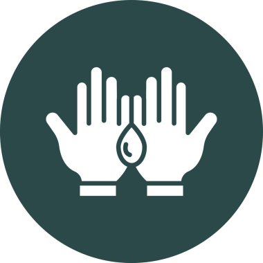 Bir damlayı tutan eller