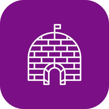 İllüstrasyon tuğla ev simgesi