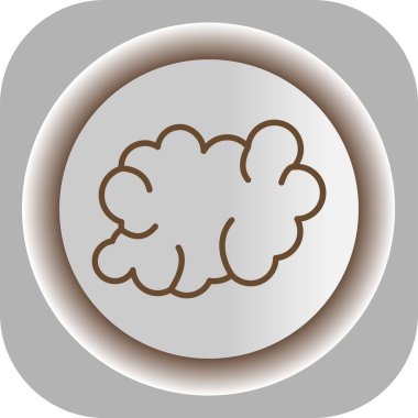 Moda tarzında izole edilmiş bir bulut simgesi