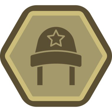 askeri simge vektör illüstrasyonu