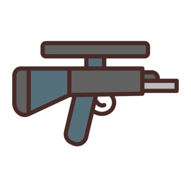 Silah. Web simgesi basit illüstrasyon