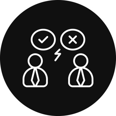 İş ve finans simgesinin vektör illüstrasyonu