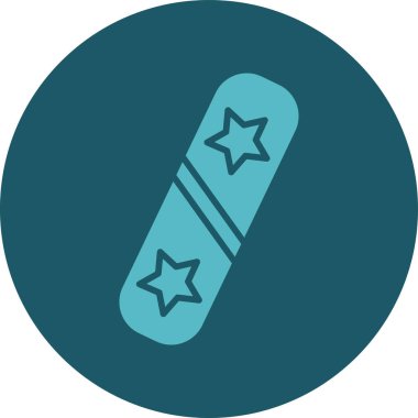 Bir yıldız simgesinin vektör illüstrasyonu