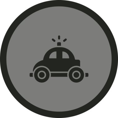 araba simgesi, vektör illüstrasyonu