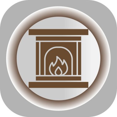 ateş ve ağ için ateş vektörü simgesi modern basit vektör çizimi