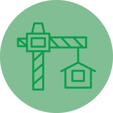 Modern binanın vektör illüstrasyonu