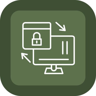 İnternet simgesi, vektör illüstrasyonu