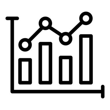 grafik vektörü ince çizgi simgesi