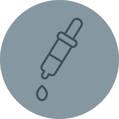 Enjeksiyon. Web simgesi basit illüstrasyon