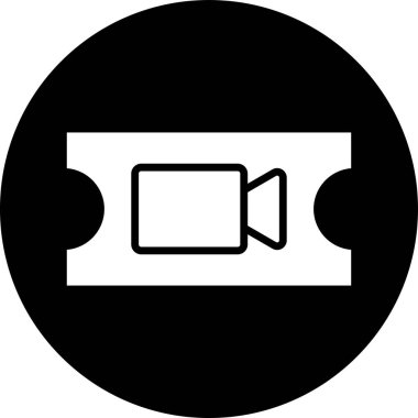 Video modern simgesinin vektör illüstrasyonu
