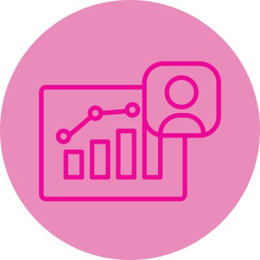 İş dünyasının vektör illüstrasyonu modern simge