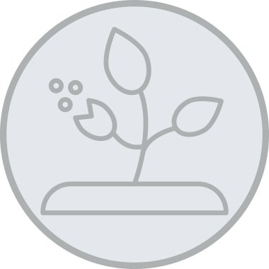 Bitki simgesinin vektör illüstrasyonu