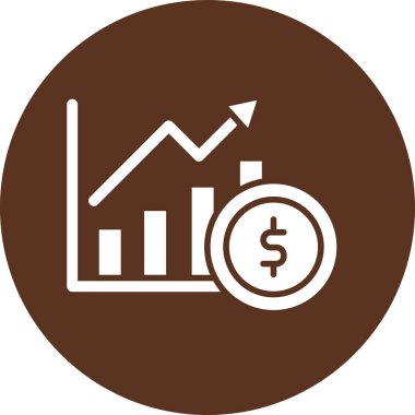 Finansal Grafik. Web simgesi