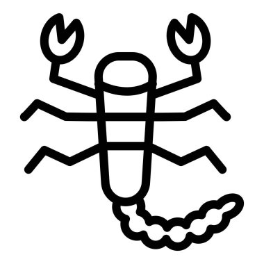 Web simgesi Yengeç, illüstrasyon vektör