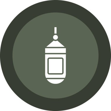 Moda tarzı izole edilmiş arka planda şişe simgesi