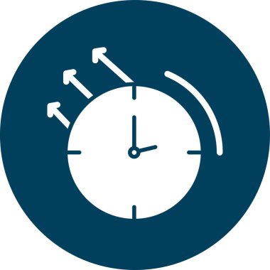 Saat. Web simgesi basit illüstrasyon