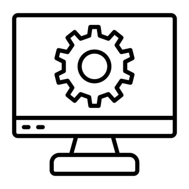 bilgisayar simgesi vektör illüstrasyonu