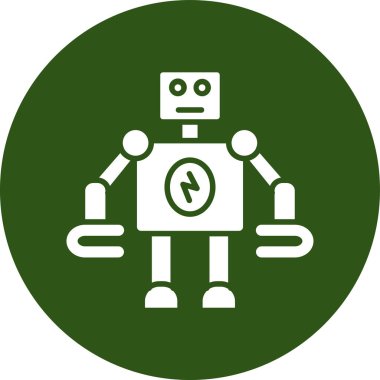 Robot simgesi, vektör çizimi